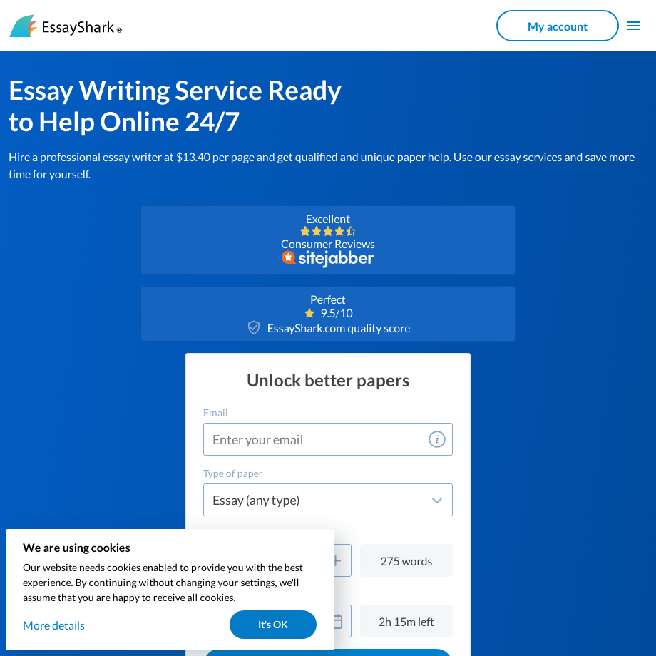 Essayshark.com essay writing service