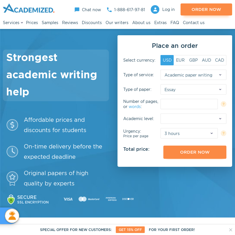 Academized: strofgest academic writing service